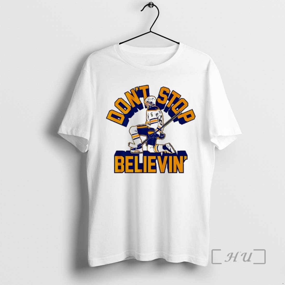 Officials Dont Stop Believin Hockey Player Number 6 Unisex T-shirt, Sweatshirt, Hoodie, Long Sleeve Tee - T-Shirt, Sweatshirt, Hoodie