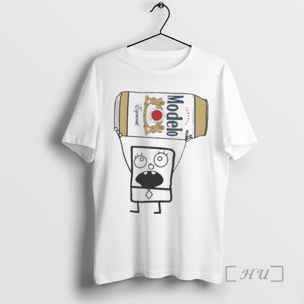 Officials Doodlebob Holding Modelo Especial Beer Can T-Shirts, Hoodie, Sweatshirt - T-Shirt, Sweatshirt, Hoodie