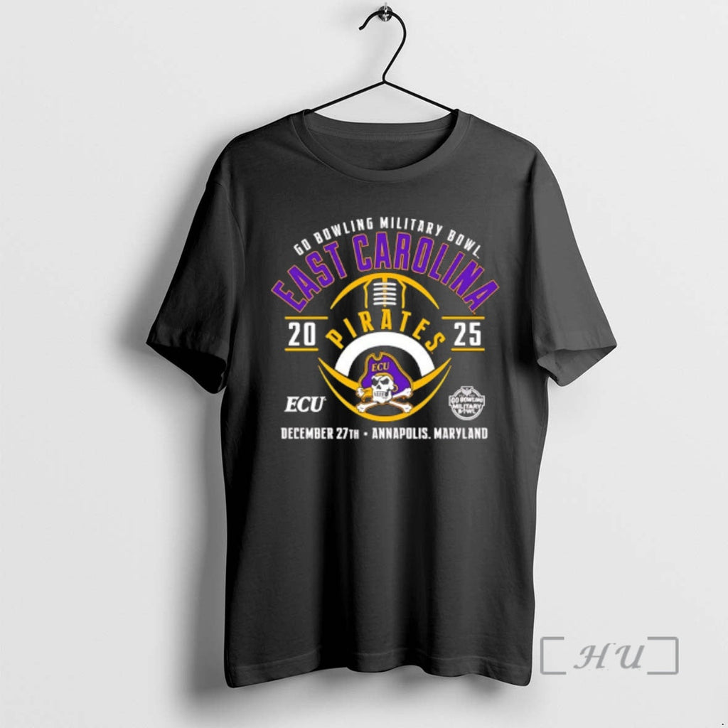 Officials East Carolina Pirates 2025 Go Bowling Military Bowl T-Shirts, Hoodie, Sweatshirt - T-Shirt, Sweatshirt, Hoodie