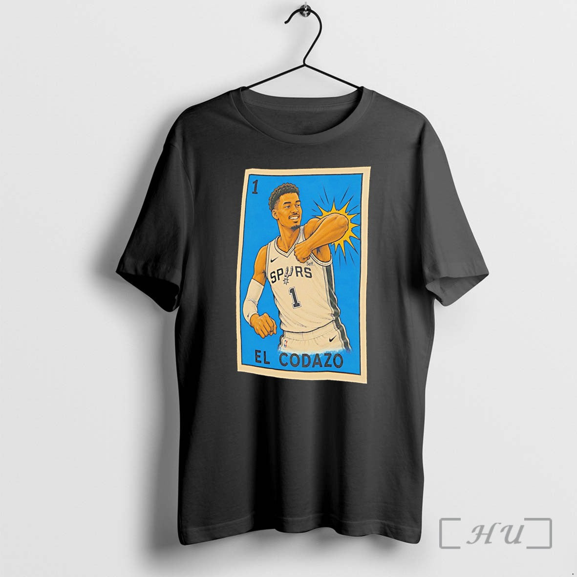 Officials El Codazo Victor Wembanyama San Antonio Spurs Tee Unisex T-shirt, Sweatshirt, Hoodie, Long Sleeve Tee - T-Shirt, Sweatshirt, Hoodie