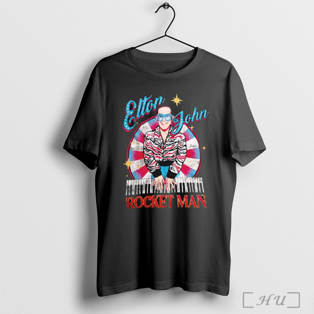 Officials Elton John Rocket Man T Shirt Unisex T-shirt, Sweatshirt, Hoodie, Long Sleeve Tee - T-Shirt, Sweatshirt, Hoodie