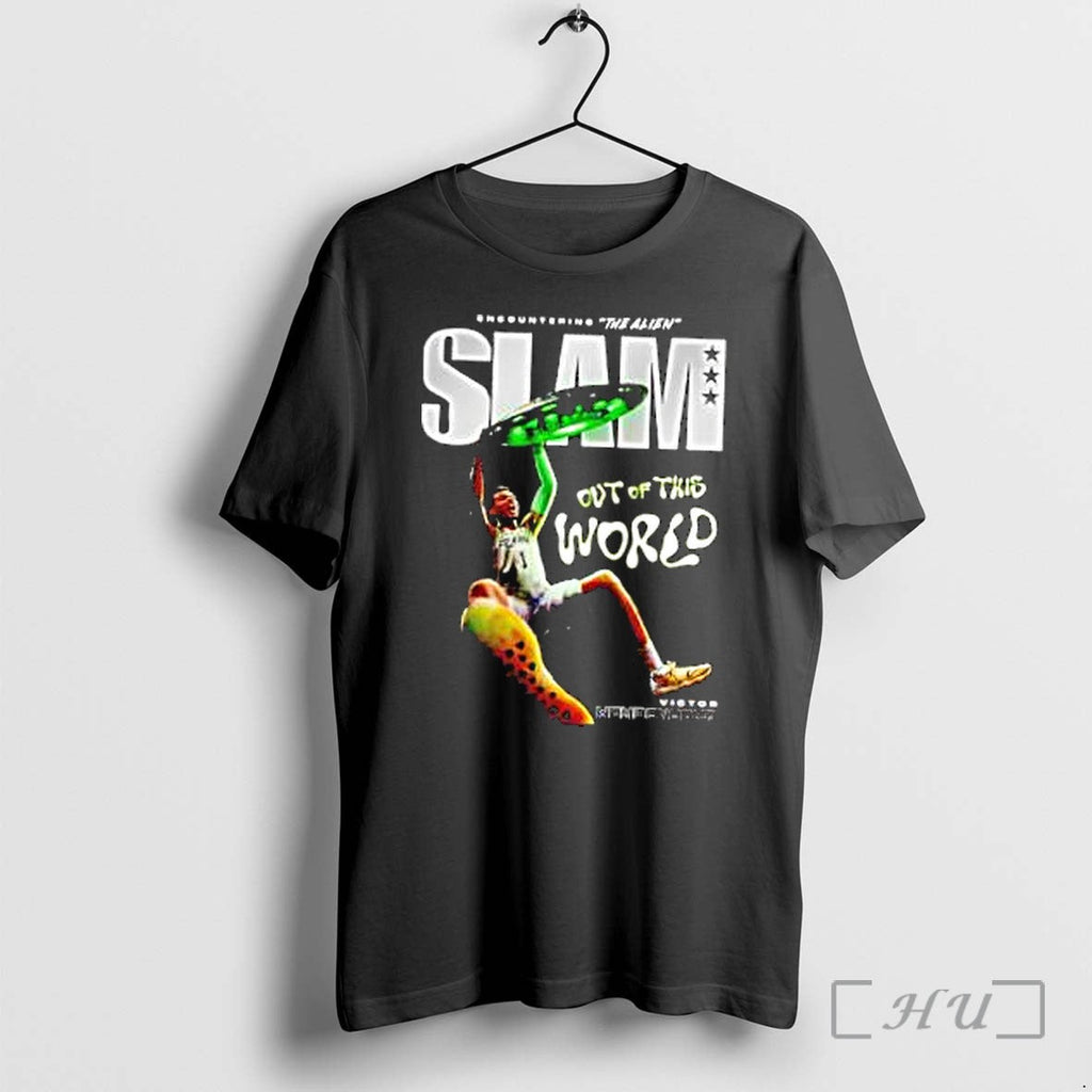 Officials Encountering The Alien Slam Out Of This World Victor Wembanyama Premium T Shirts Sweater - T-Shirt, Sweatshirt, Hoodie