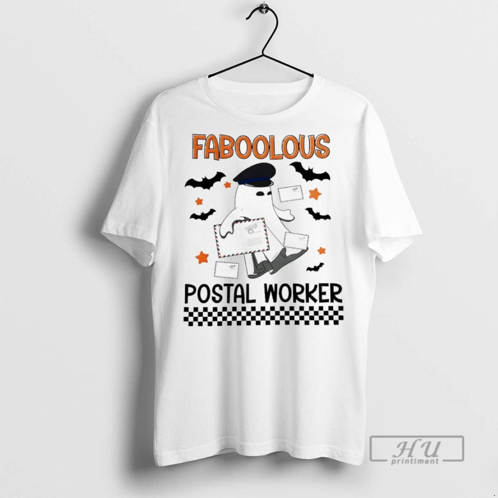 Officials Fab Boo Lous Postal Worker Halloween T Shirts Unisex T-shirt, Sweatshirt, Hoodie, Long Sleeve Tee - T-Shirt, Sweatshirt, Hoodie