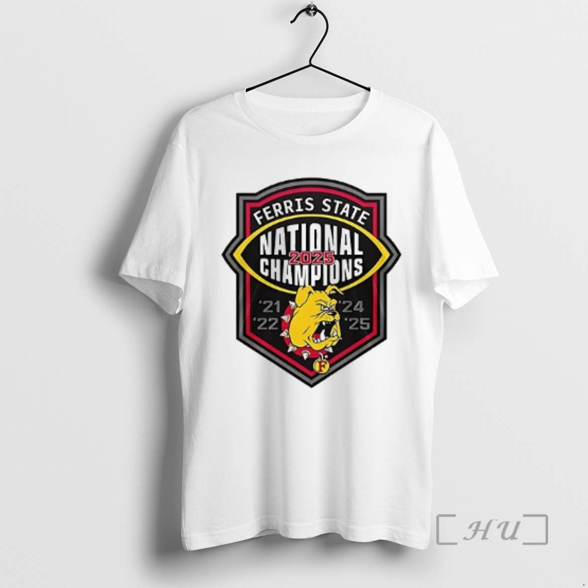 Officials Ferris State Bulldogs Ncaa Division Ii National Champions Back Back Mascot Double Sided T-Shirts, Hoodie, Sweatshirt - T-Shirt, Sweatshirt, Hoodie