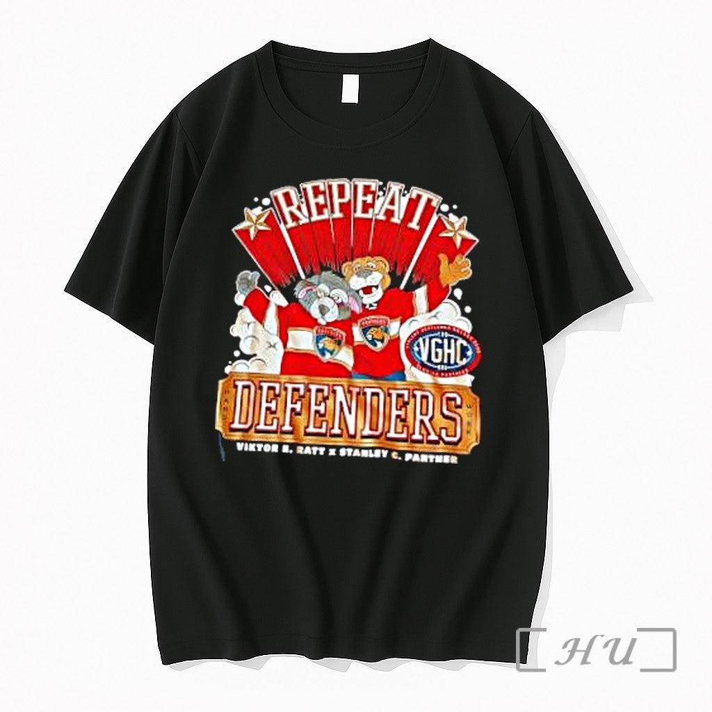Officials Florida Panthers Hockey Repeat Defenders Viktor Ratt Stanley X Panther Mascot Premium T Shirts - T-Shirt, Sweatshirt, Hoodie