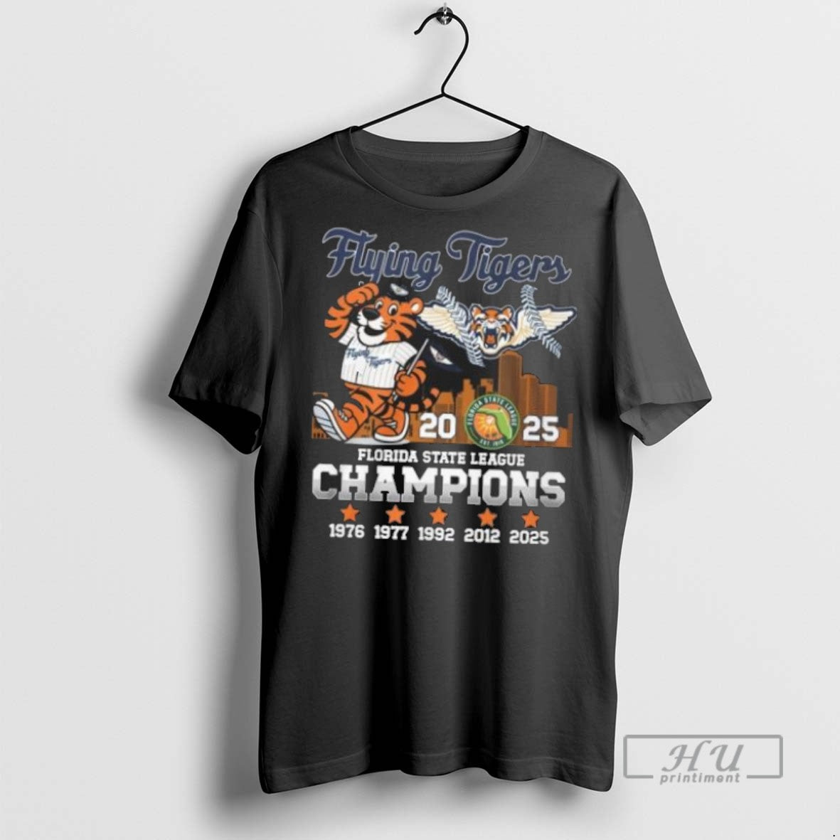 Officials Flying Tigers Mascot 2025 Florida State League Champions T Shirt Unisex T-shirt, Sweatshirt, Hoodie, Long Sleeve Tee - T-Shirt, Sweatshirt, Hoodie