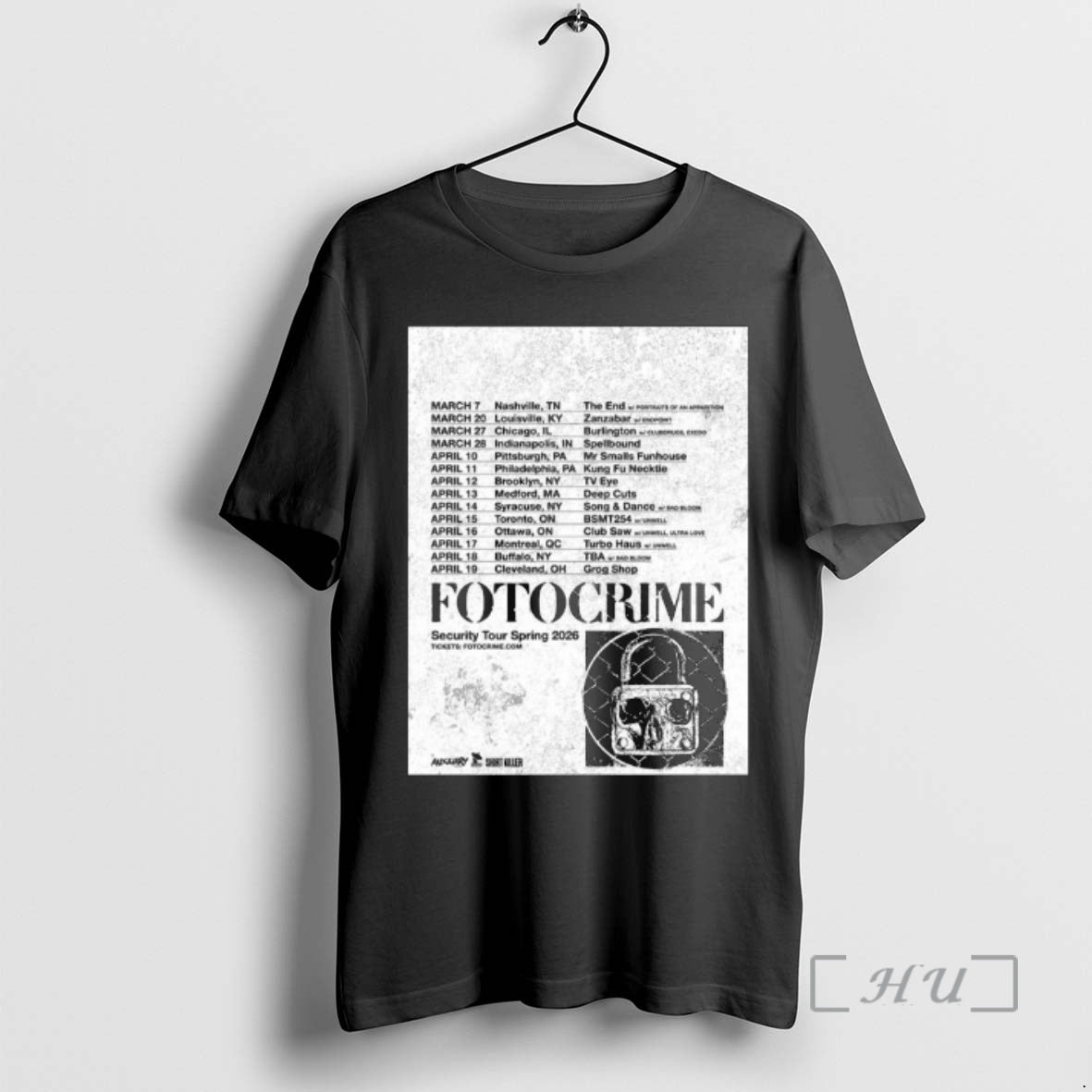Officials Fotocrime Security Tour Spring 2026 T-Shirts, Hoodie, Sweatshirt - T-Shirt, Sweatshirt, Hoodie