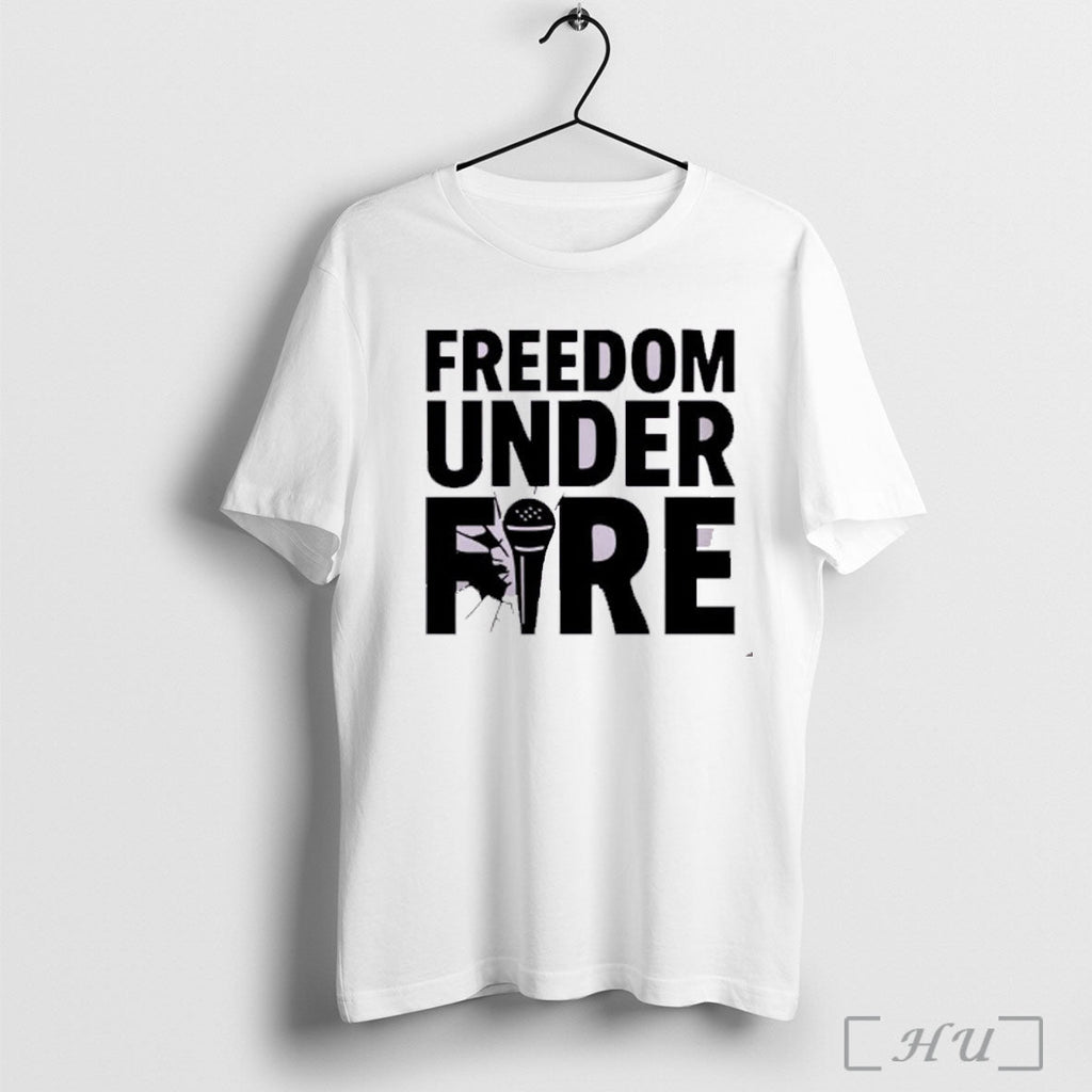 Officials Freedom Under Fire Charlie Kirk T Shirt Unisex T-shirt, Sweatshirt, Hoodie, Long Sleeve Tee - T-Shirt, Sweatshirt, Hoodie