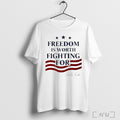 Officials Freedom Is Worth Fighting For Charlie Kirk Signature T Shirt Unisex T-shirt, Sweatshirt, Hoodie, Long Sleeve Tee - T-Shirt, Sweatshirt, Hoodie