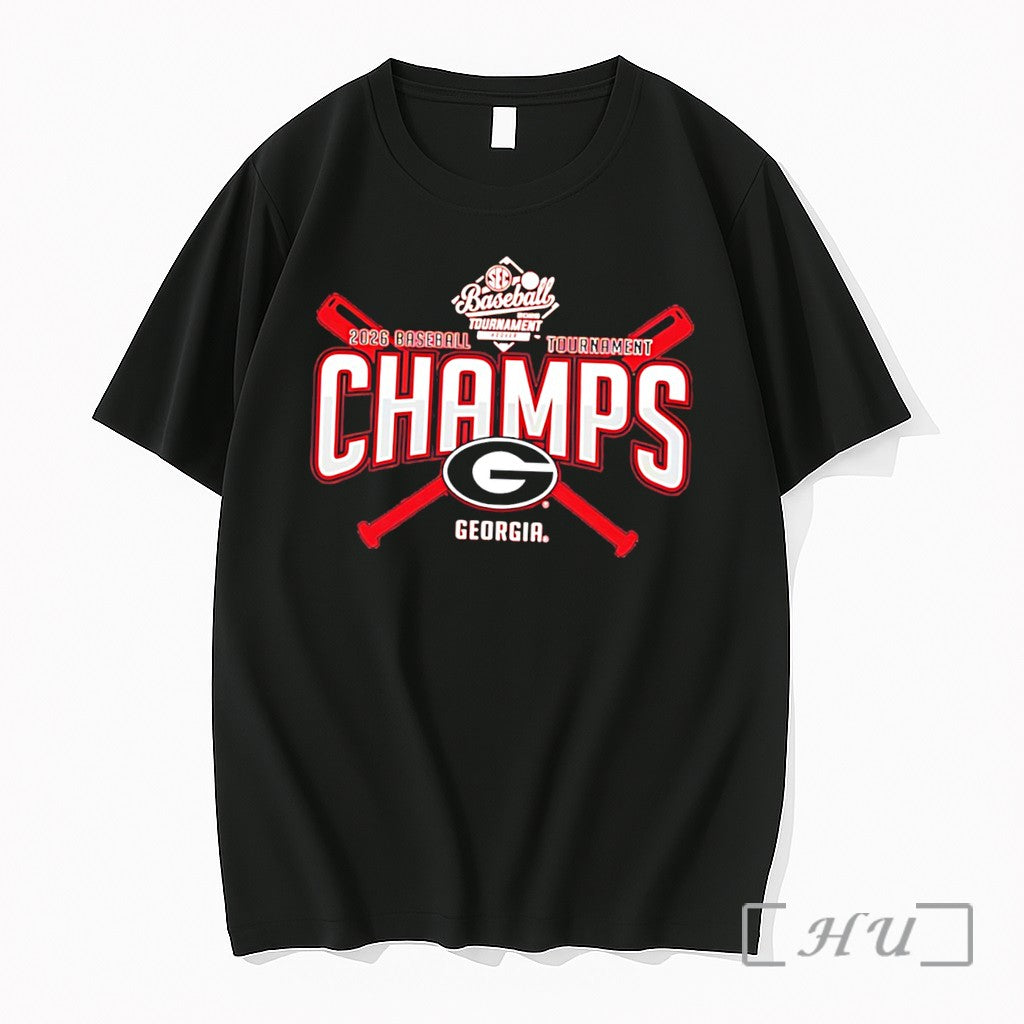 Officials Georgia Bulldogs 2026 Sec Baseball Tournament Champions Locker Room Tee Premium T Shirts Sweater - T-Shirt, Sweatshirt, Hoodie