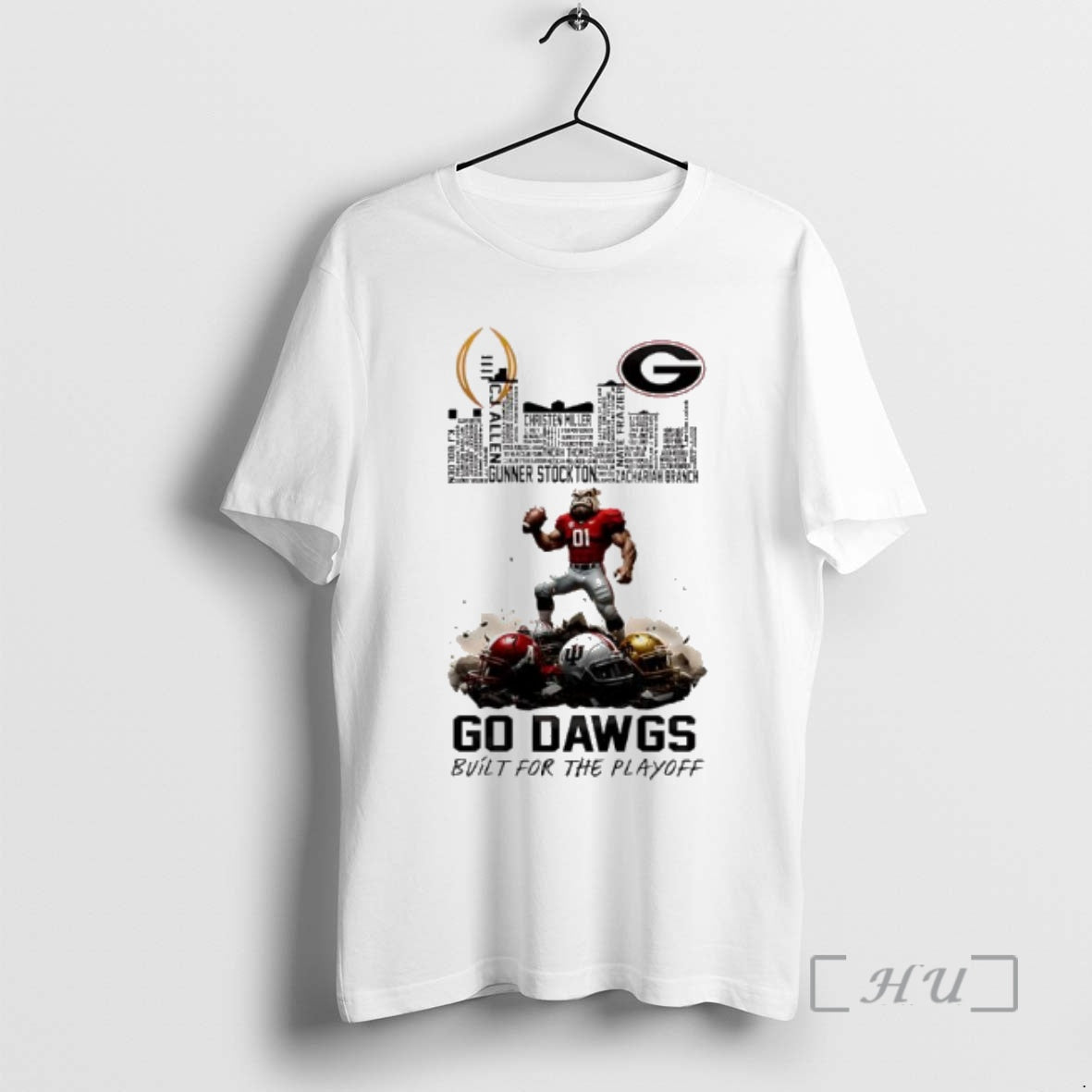Officials Georgia Bulldogs Bulit Playoff 2025 2026 Cfp Mascot Skyline T-Shirts, Hoodie, Sweatshirt - T-Shirt, Sweatshirt, Hoodie