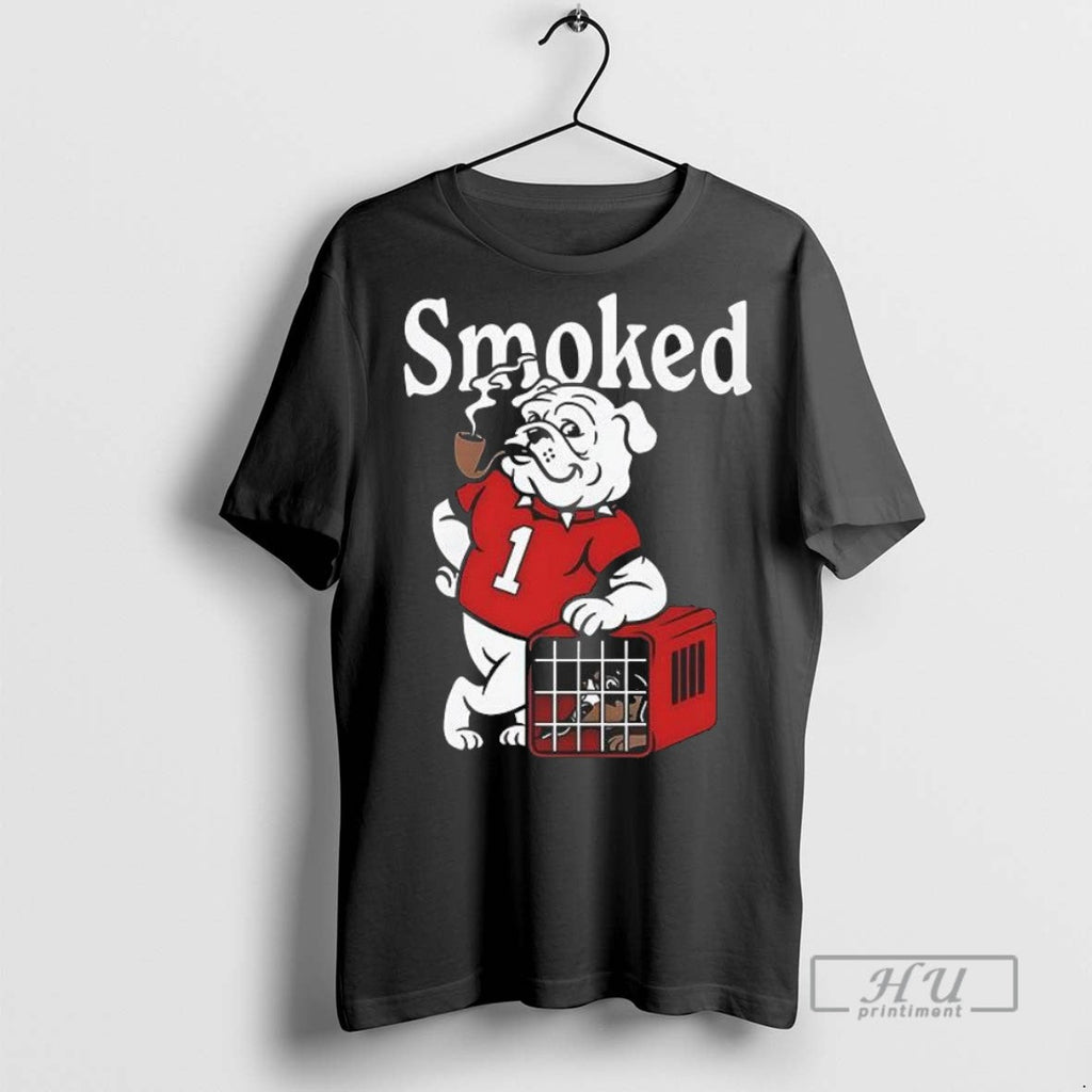 Officials Georgia Bulldogs Smoked Dawgs Mascot T Shirt Unisex T-shirt, Sweatshirt, Hoodie, Long Sleeve Tee - T-Shirt, Sweatshirt, Hoodie