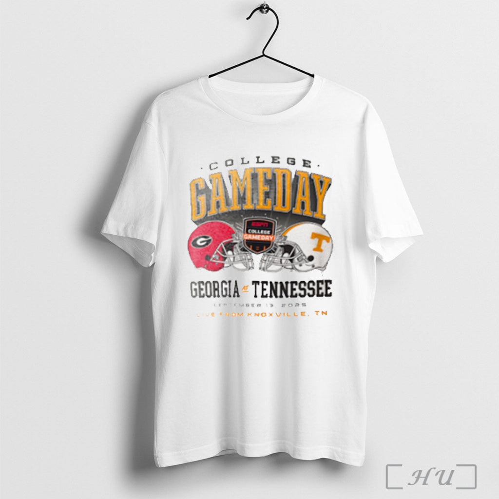 Officials Georgia Bulldogs Vs Tennessee Volunteers College Gameday Live From Knoxville Tn 2025 - T-Shirt, Sweatshirt, Hoodie