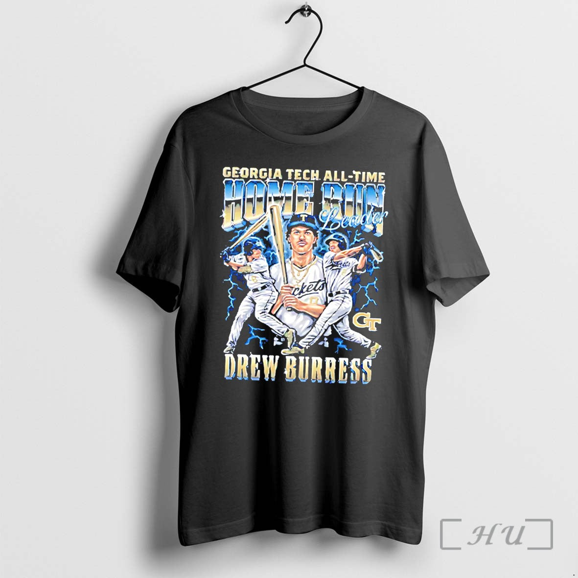 Officials Georgia Tech All Time Home Run Leader Drew Burress Tee Premium T Shirts Sweater Unisex T-shirt, Sweatshirt, Hoodie, Long Sleeve Tee - T-Shirt, Sweatshirt, Hoodie