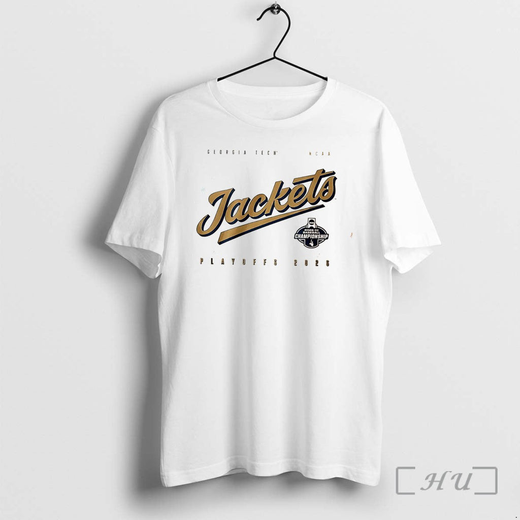 Officials Georgia Tech Yellow Jackets Baseball 2026 Playoffs Atlanta Regional Script Tee Premium T Shirts - T-Shirt, Sweatshirt, Hoodie