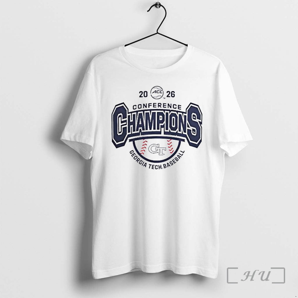 Officials Georgia Tech Yellow Jackets Baseball Acc Conference Champions 2026 Unisex T-shirt, Sweatshirt, Hoodie, Long Sleeve Tee - T-Shirt, Sweatshirt, Hoodie