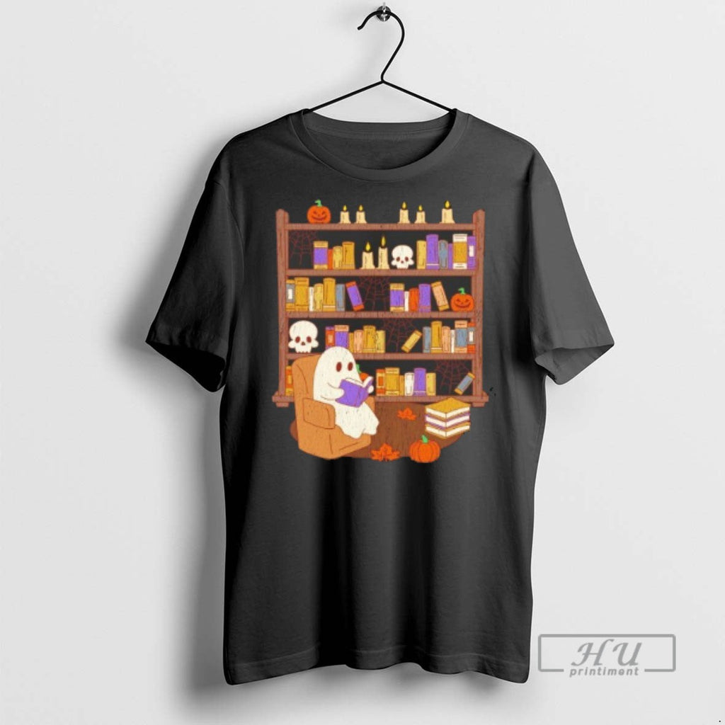 Officials Ghost Library Love Books T Shirt Unisex T-shirt, Sweatshirt, Hoodie, Long Sleeve Tee - T-Shirt, Sweatshirt, Hoodie
