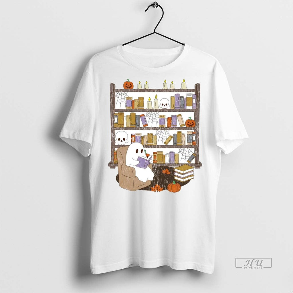 Officials Ghost Library Spiderweb Halloween Shirt Sweater Unisex T-shirt, Sweatshirt, Hoodie, Long Sleeve Tee - T-Shirt, Sweatshirt, Hoodie