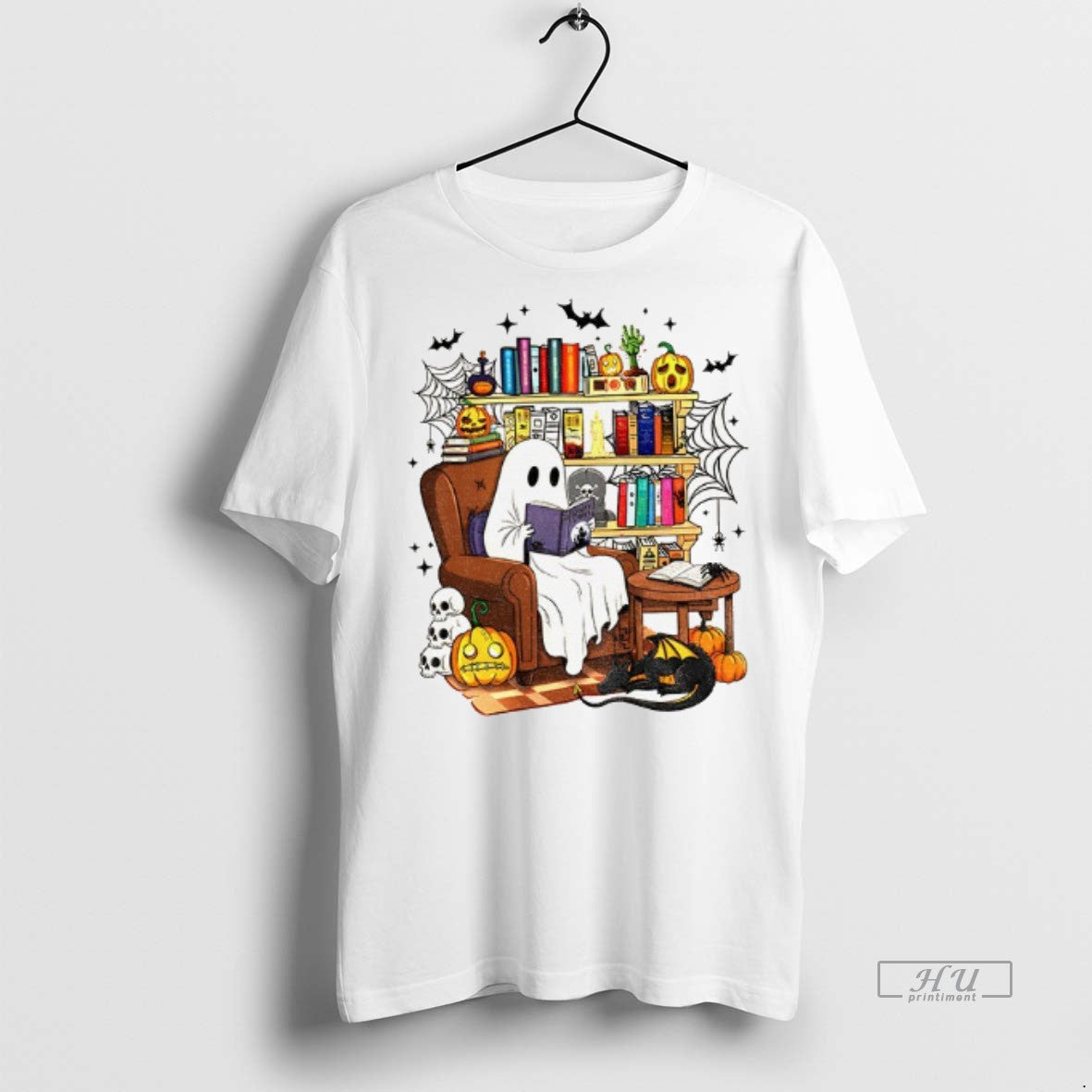 Officials Ghost Reading Book Spooky Season Halloween Shirt Sweater Unisex T-shirt, Sweatshirt, Hoodie, Long Sleeve Tee - T-Shirt, Sweatshirt, Hoodie