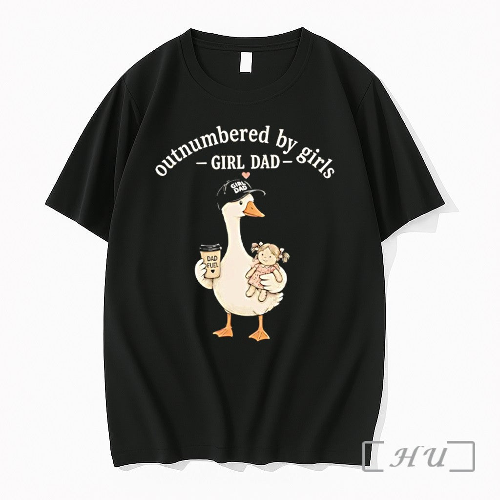Officials Goose Dad Fuel Girl Dad Outnumbered By Girls Unisex T-shirt, Sweatshirt, Hoodie, Long Sleeve Tee - T-Shirt, Sweatshirt, Hoodie