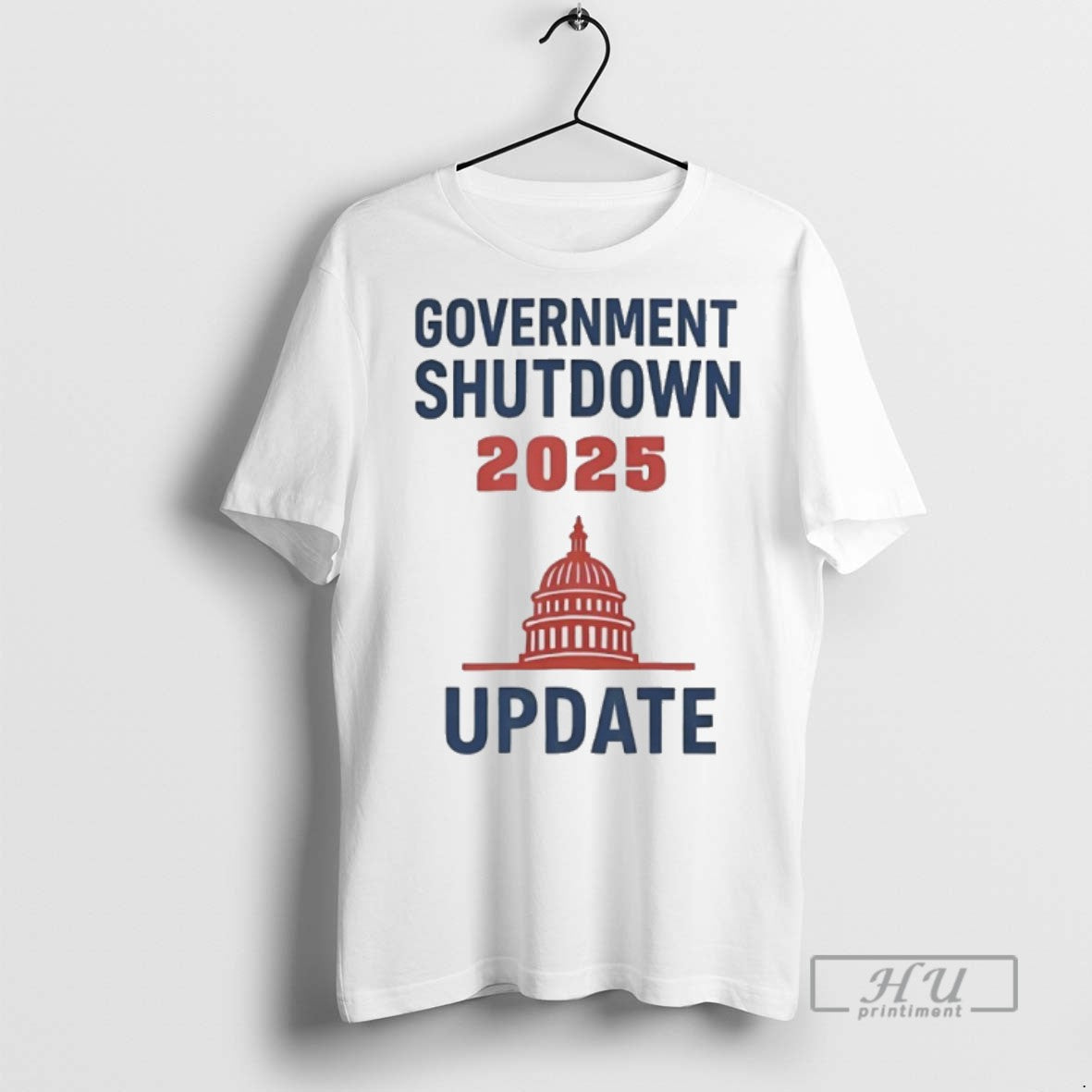Officials Government Shutdown 2025 Update T Shirt Unisex T-shirt, Sweatshirt, Hoodie, Long Sleeve Tee - T-Shirt, Sweatshirt, Hoodie