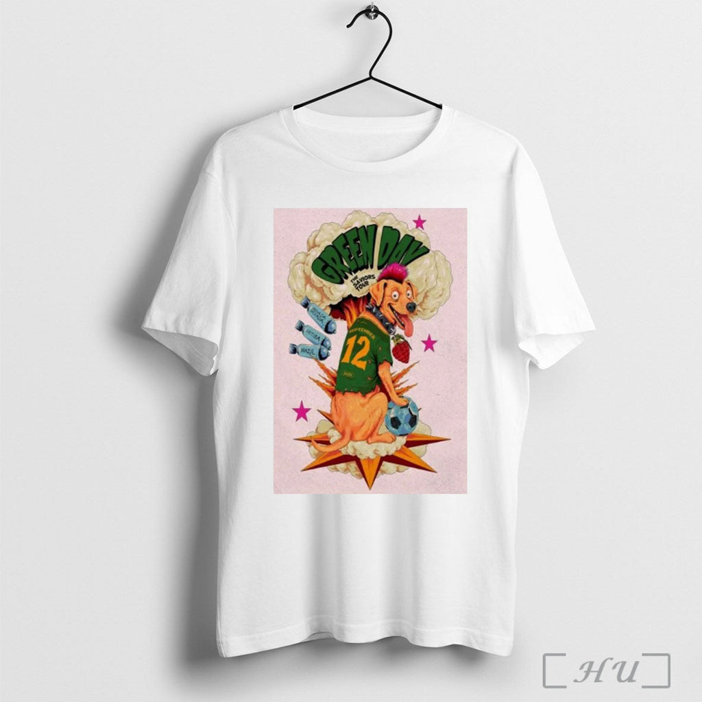 Officials Green Day Curitiba Brazil 9 12 2025 T Shirt Unisex T-shirt, Sweatshirt, Hoodie, Long Sleeve Tee - T-Shirt, Sweatshirt, Hoodie