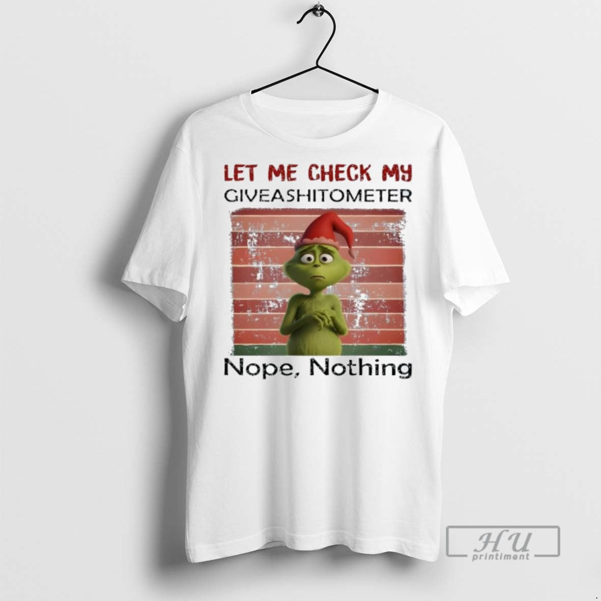 Officials Grinch Christmas Let Me Check My Giveashitometer Nope Nothing T Shirt Unisex T-shirt, Sweatshirt, Hoodie, Long Sleeve Tee - T-Shirt, Sweatshirt, Hoodie