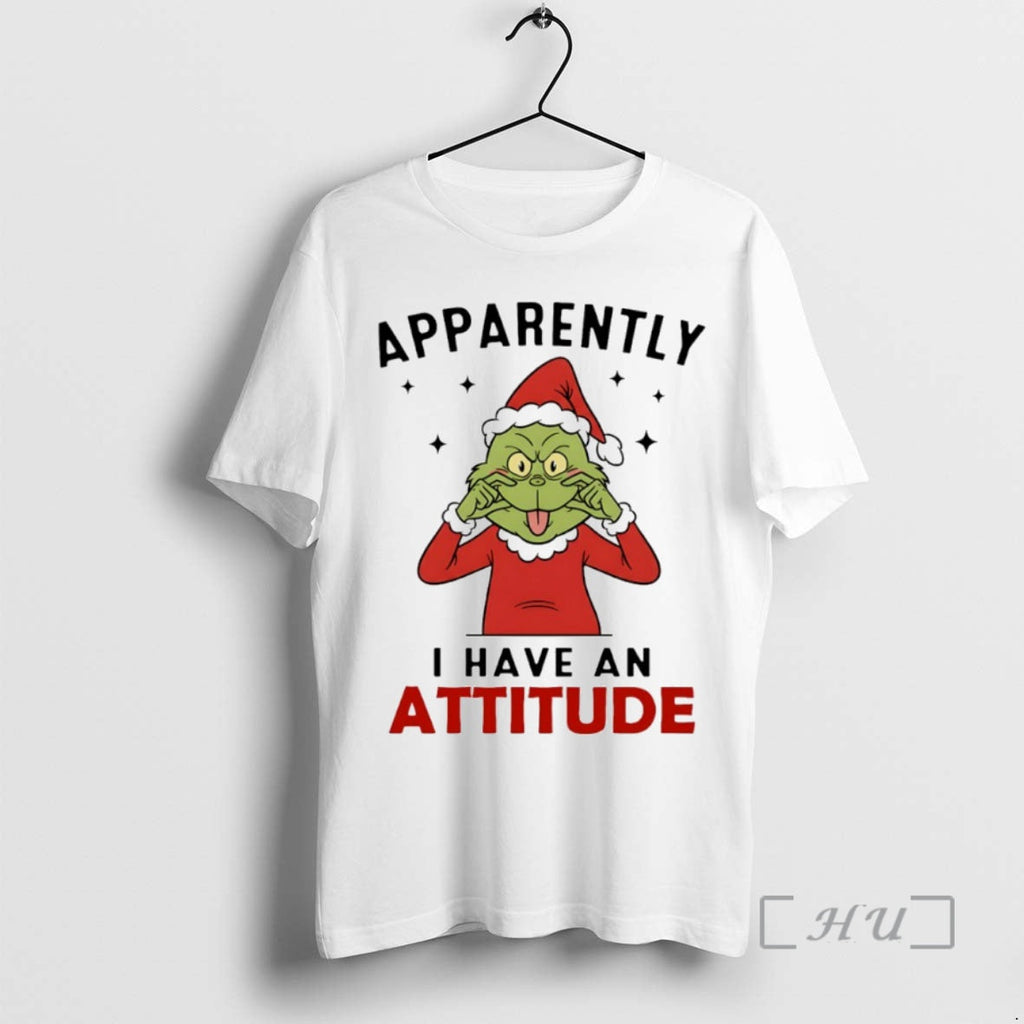 Officials Grinch Apparently I Have Attitude Circle T-Shirts, Hoodie, Sweatshirt - T-Shirt, Sweatshirt, Hoodie