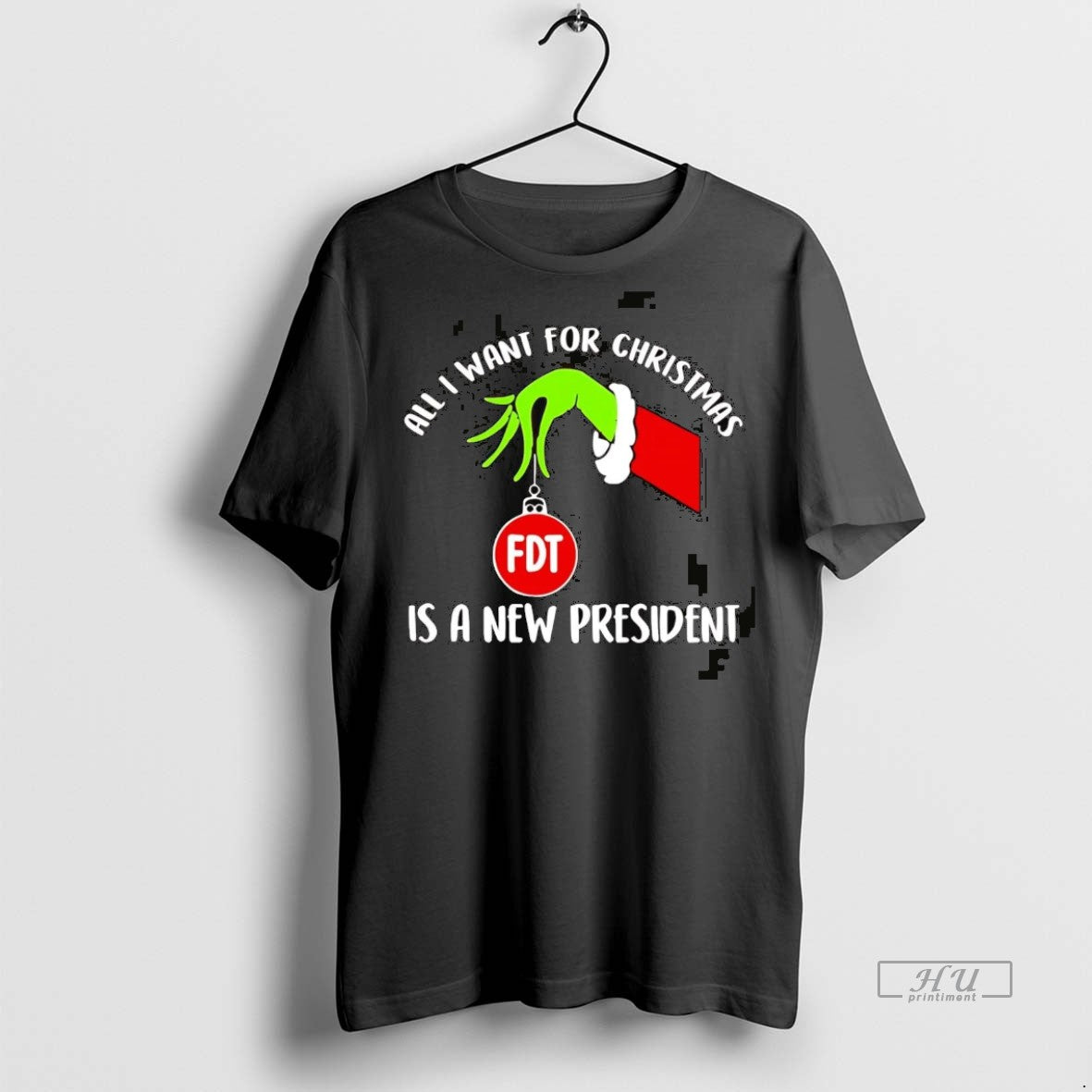 Officials Grinch Hand All I Want For Christmas Is A New President Shirt Sweater Unisex T-shirt, Sweatshirt, Hoodie, Long Sleeve Tee - T-Shirt, Sweatshirt, Hoodie