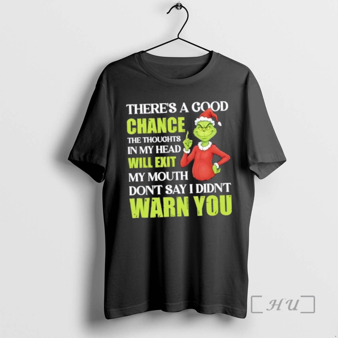Officials Grinch Theres Good Chance Thoughts My Head Will Exit My Mouth T-Shirts, Hoodie, Sweatshirt - T-Shirt, Sweatshirt, Hoodie
