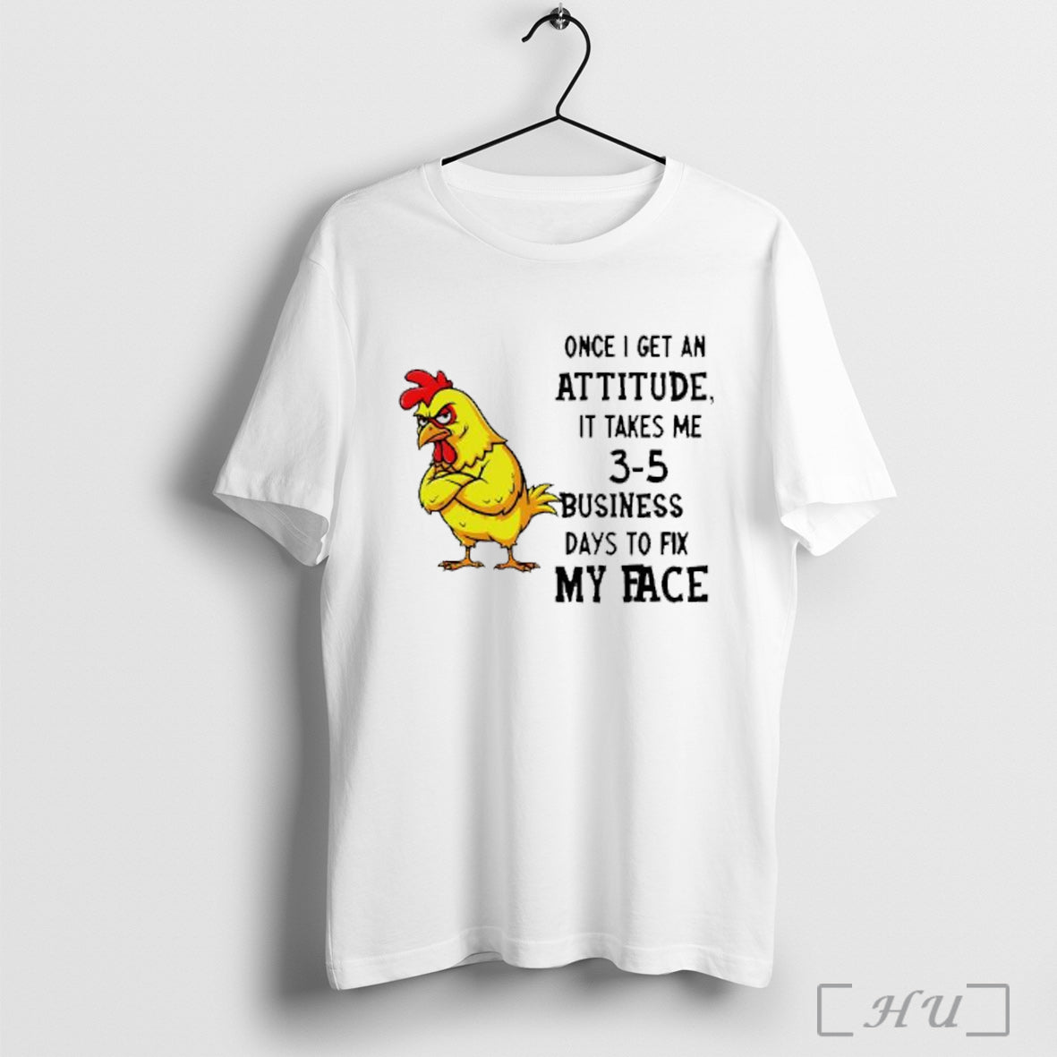 Officials Grumpy Rooster Once I Get An Attitude It Takes Me 3 5 Business Days Unisex T-shirt, Sweatshirt, Hoodie, Long Sleeve Tee - T-Shirt, Sweatshirt, Hoodie