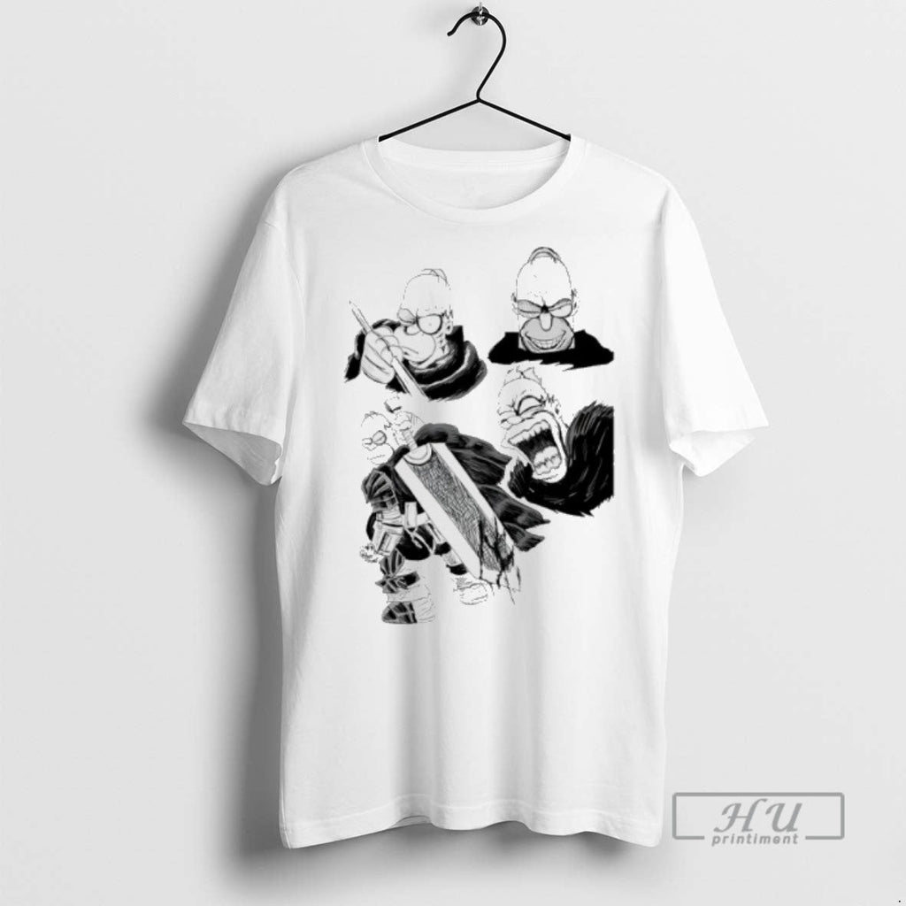 Officials Guts Homer Simpson Berserk T Shirt Unisex T-shirt, Sweatshirt, Hoodie, Long Sleeve Tee - T-Shirt, Sweatshirt, Hoodie