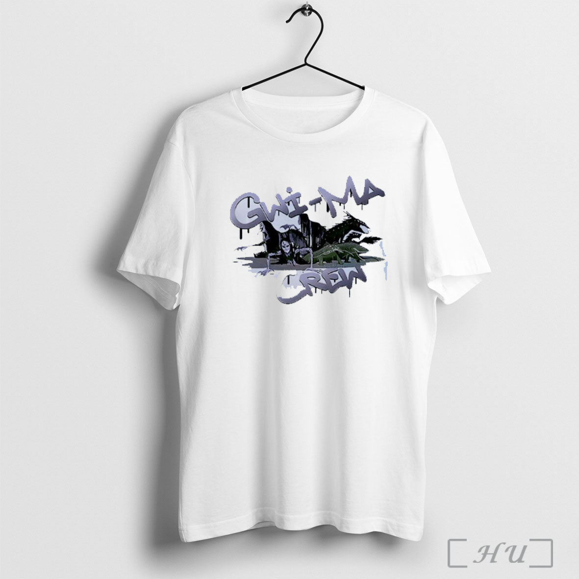 Officials Gwi Ma Crew Spooky Creatures Graffiti Font T Shirt Unisex T-shirt, Sweatshirt, Hoodie, Long Sleeve Tee - T-Shirt, Sweatshirt, Hoodie