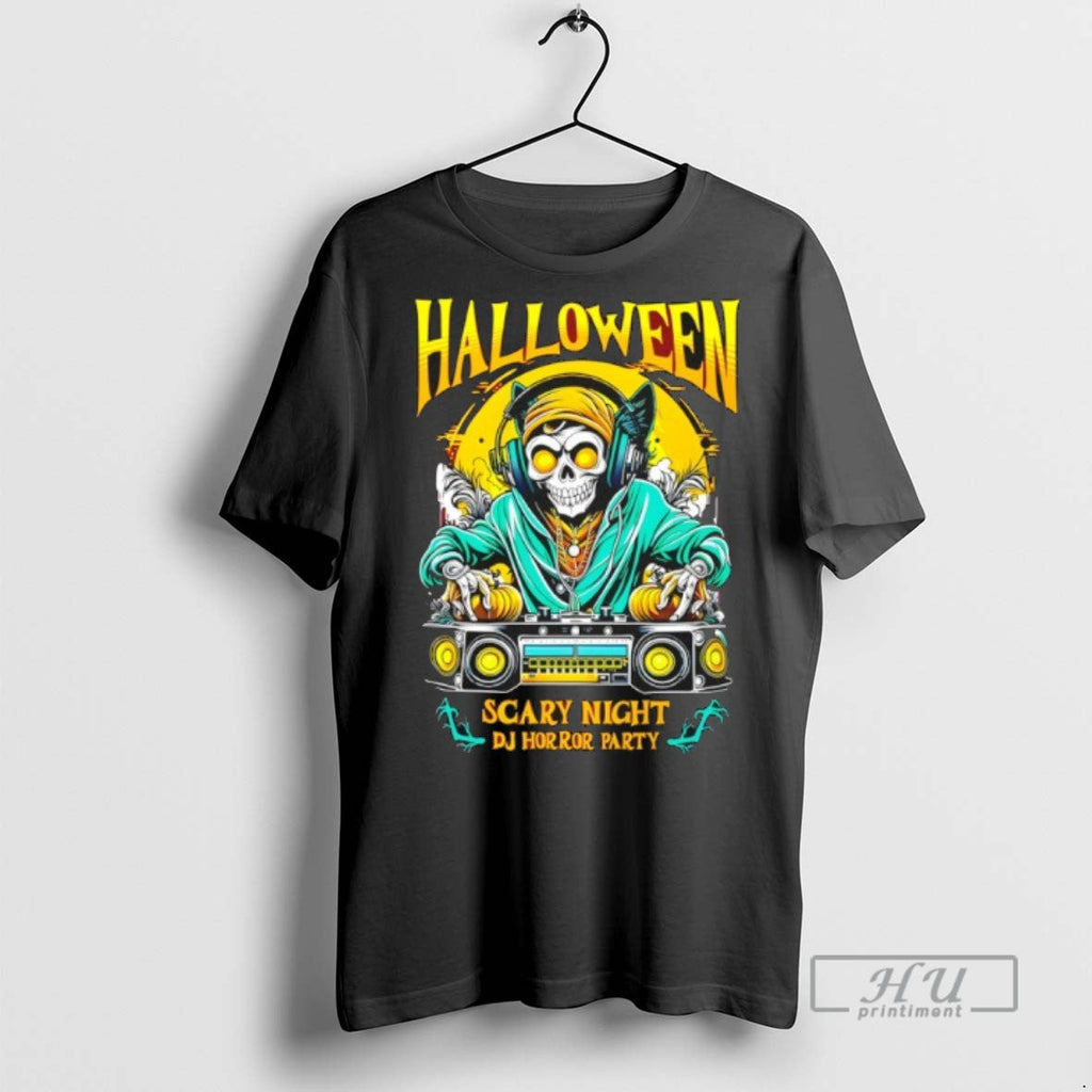 Officials Halloween Dj Horror Scary Night Party T Shirt Unisex T-shirt, Sweatshirt, Hoodie, Long Sleeve Tee - T-Shirt, Sweatshirt, Hoodie