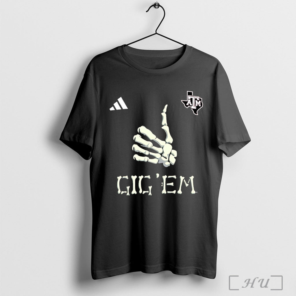 Officials Halloween Gig Em Texas Am Aggies T Shirt Unisex T-shirt, Sweatshirt, Hoodie, Long Sleeve Tee - T-Shirt, Sweatshirt, Hoodie