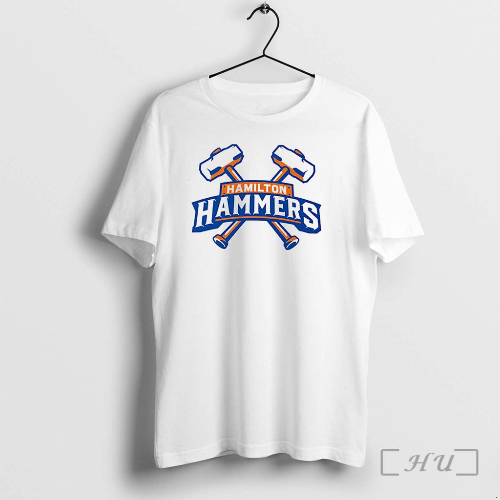 Officials Hamilton Hammers Primary Logo Tee Premium T Shirts Sweater Hoodie Jpg Unisex T-shirt, Sweatshirt, Hoodie, Long Sleeve Tee - T-Shirt, Sweatshirt, Hoodie