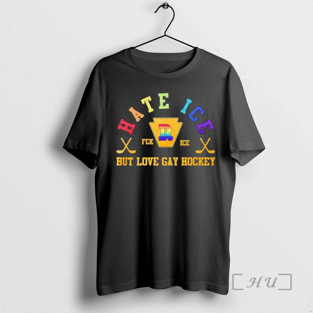 Officials Hate Ice But Love Gay Hockey Lgbt 2026 Unisex T-shirt, Sweatshirt, Hoodie, Long Sleeve Tee - T-Shirt, Sweatshirt, Hoodie