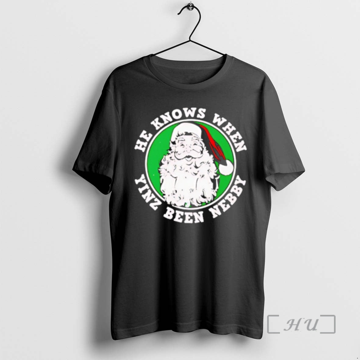 Officials He Knows When Yinz Been Nebby Santa T-Shirts, Hoodie, Sweatshirt - T-Shirt, Sweatshirt, Hoodie