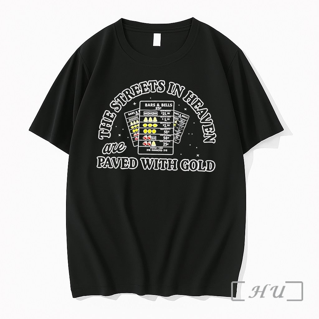 Officials Heaven Paved With Gold Bars And Bells Black Unisex T-shirt, Sweatshirt, Hoodie, Long Sleeve Tee - T-Shirt, Sweatshirt, Hoodie