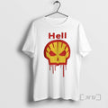 Officials Hell Shell Parody Logo Unisex T-shirt, Sweatshirt, Hoodie, Long Sleeve Tee - T-Shirt, Sweatshirt, Hoodie