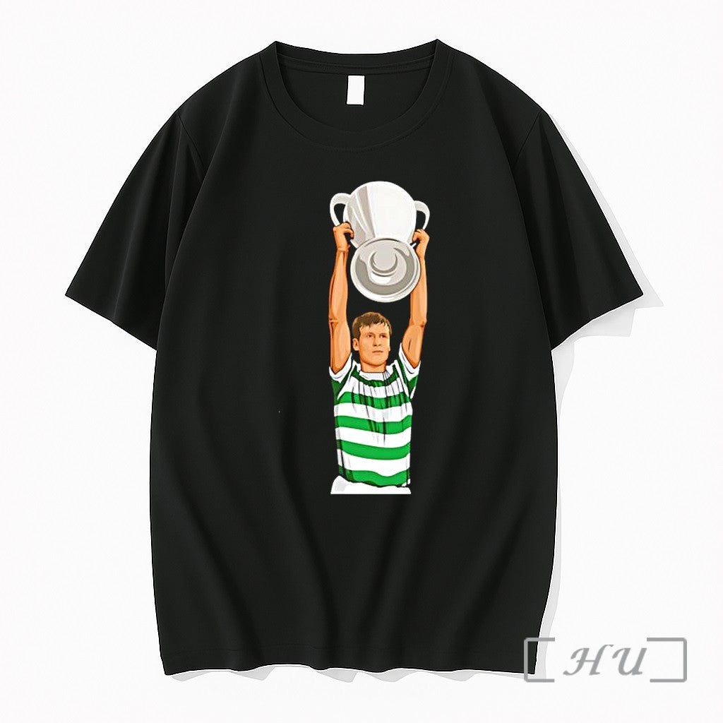 Officials Henrik Larsson Celtic Football Club Legend Player Lifting Trophy Champion Premium T Shirts Sweater - T-Shirt, Sweatshirt, Hoodie