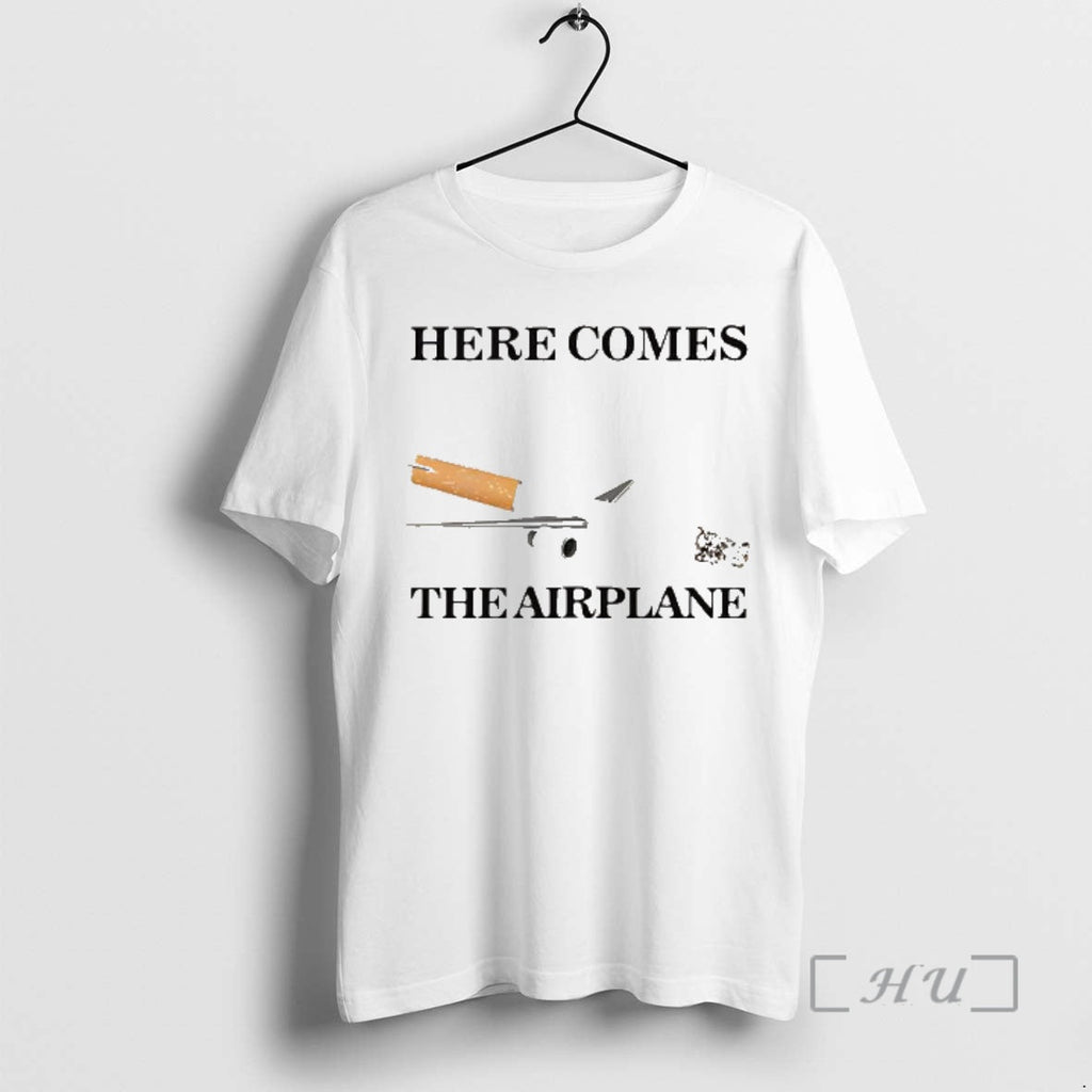 Officials Here Comes Airplane Cigarette Plane Caricature T-Shirts, Hoodie, Sweatshirt - T-Shirt, Sweatshirt, Hoodie