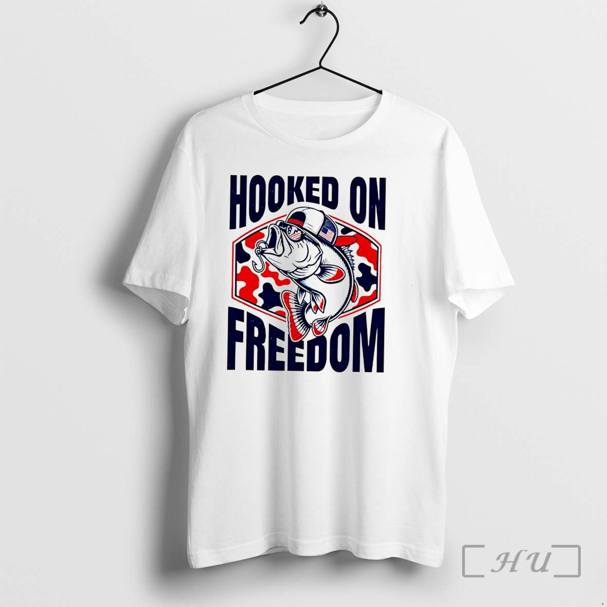 Officials Hooked On Freedom Fish Tee Premium T Shirts Sweater Hoodie Jpg Unisex T-shirt, Sweatshirt, Hoodie, Long Sleeve Tee - T-Shirt, Sweatshirt, Hoodie
