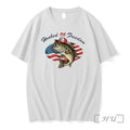 Officials Hooked On Freedom Fish With America Flag Tee Unisex T-shirt, Sweatshirt, Hoodie, Long Sleeve Tee - T-Shirt, Sweatshirt, Hoodie