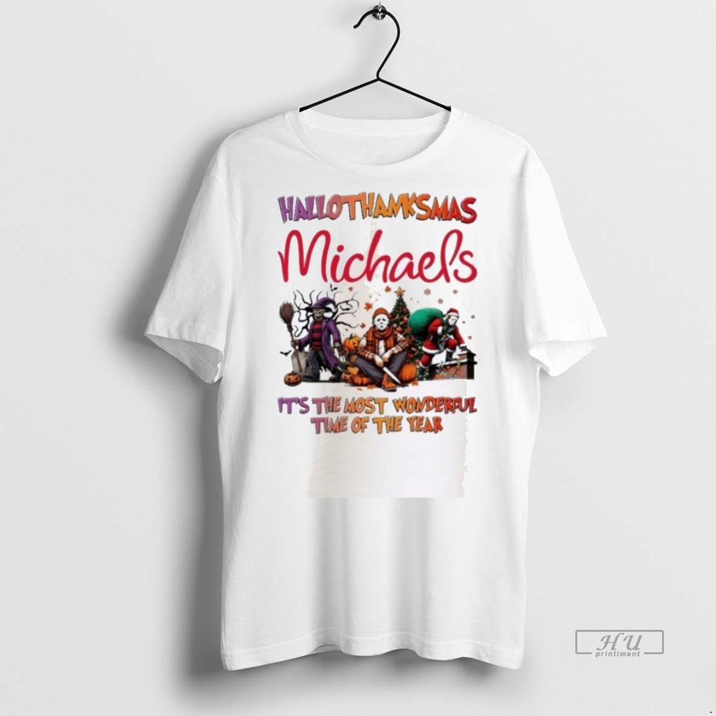 Officials Horror Character X Michaels Hallothanksmas Its The Most Wonderful Time Of The Year - T-Shirt, Sweatshirt, Hoodie