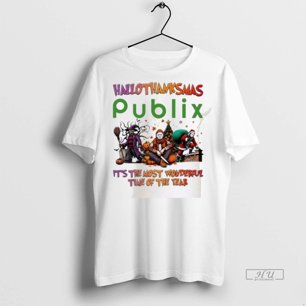 Officials Horror Character X Publix Hallothanksmas Its The Most Wonderful Time Of The Year - T-Shirt, Sweatshirt, Hoodie