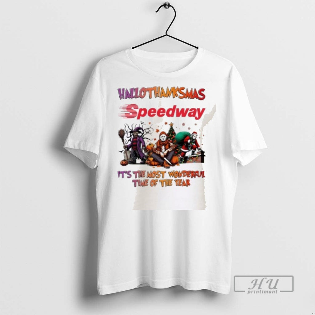 Officials Horror Character X Speedway Hallothanksmas Its The Most Wonderful Time Of The Year - T-Shirt, Sweatshirt, Hoodie