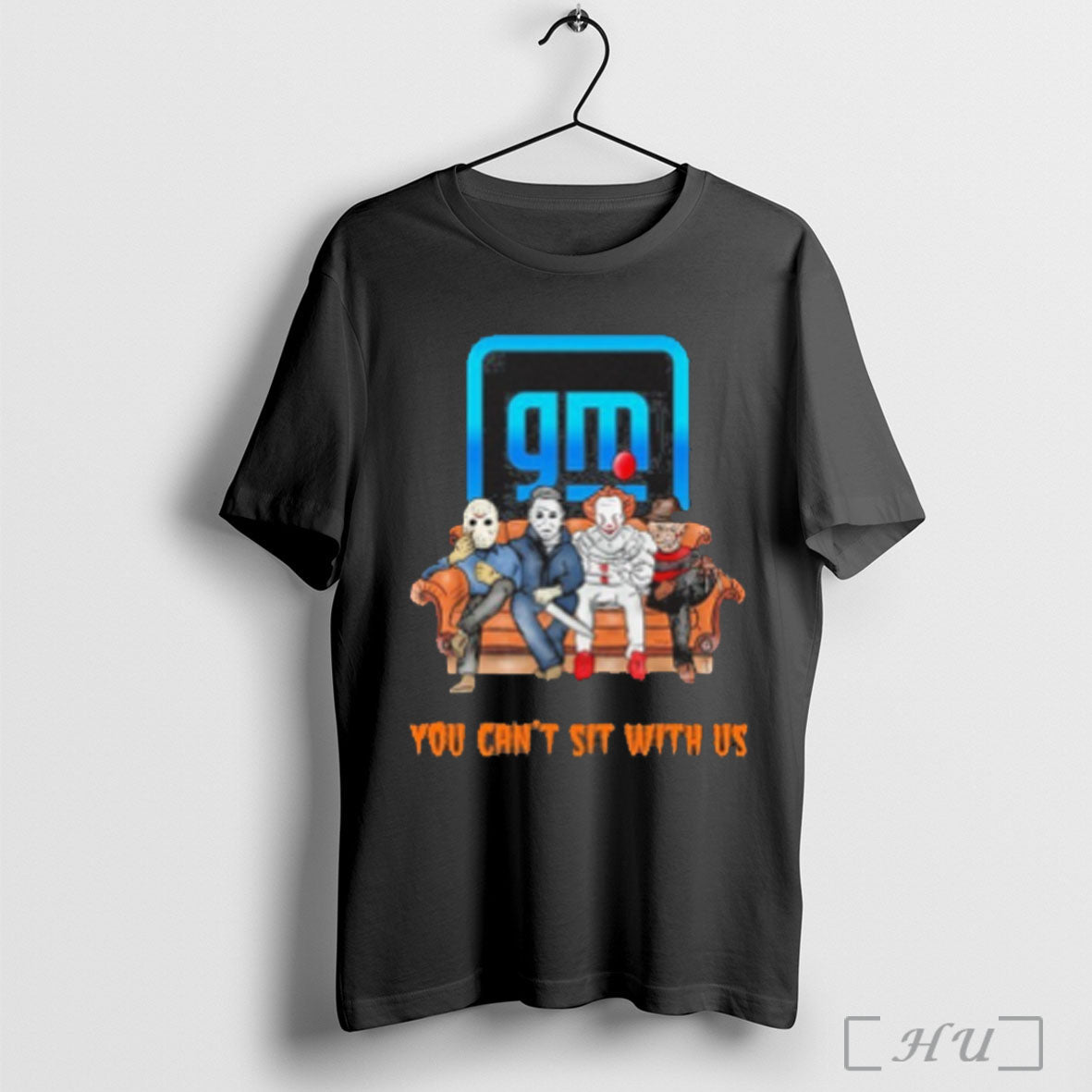 Officials Horror Film You Cant Sit With Us General Motors Logo T Shirt Sweatshirt Png Unisex T-shirt, Sweatshirt, Hoodie, Long Sleeve Tee - T-Shirt, Sweatshirt, Hoodie
