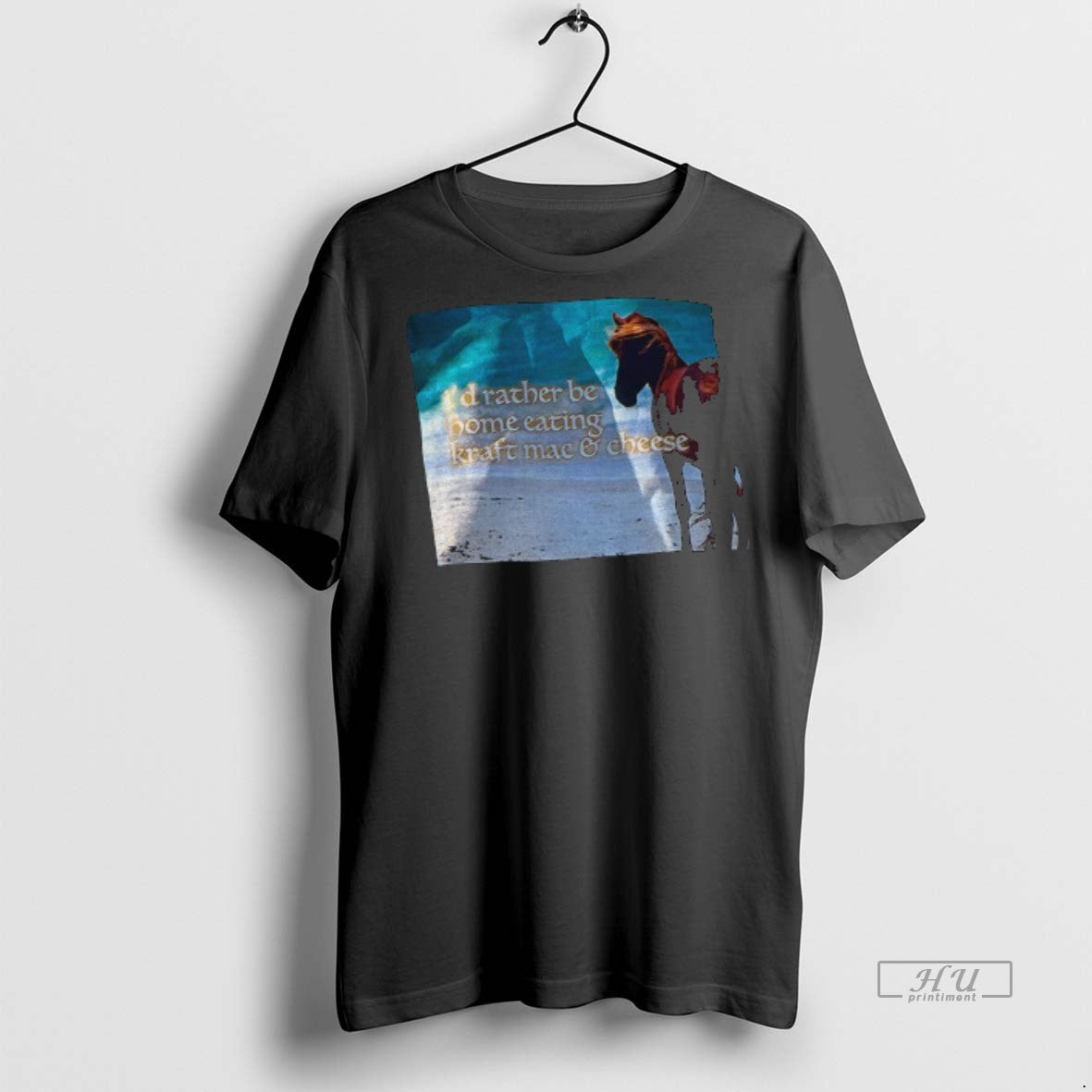 Officials Horse Id Rather Be Home Eating Kraft Mac And Cheese Shirt Sweater Unisex T-shirt, Sweatshirt, Hoodie, Long Sleeve Tee - T-Shirt, Sweatshirt, Hoodie