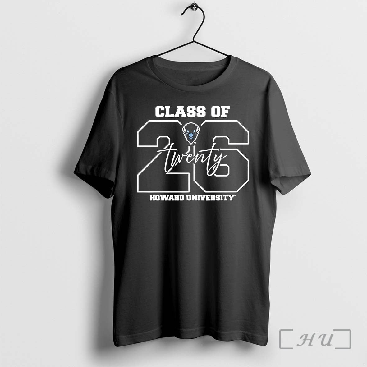 Officials Howard Bison University Class Of 2026 Twenty Unisex T-shirt, Sweatshirt, Hoodie, Long Sleeve Tee - T-Shirt, Sweatshirt, Hoodie